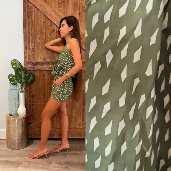 Khush Keani Hawaii Shore Romper Summit Olive XL NWT $120 - Picture 2 of 10